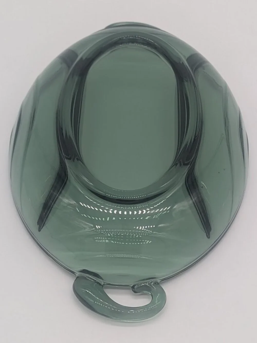 Vintage Fostoria Horizon Spruce Green Oval 3-Part Relish Dish (1951-1958)